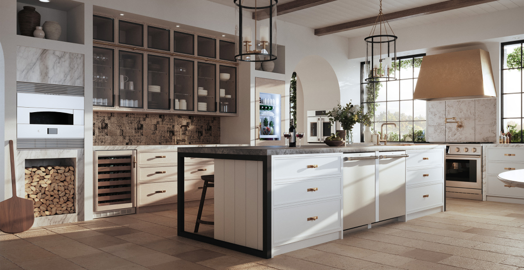 photo of a kitchen filled with customizable, luxury appliances